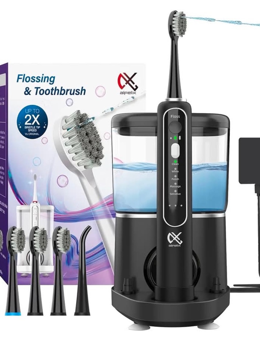 NEW Electric Toothbrush and Water Flosser, Sonic Electric Toothbrush Cordless
